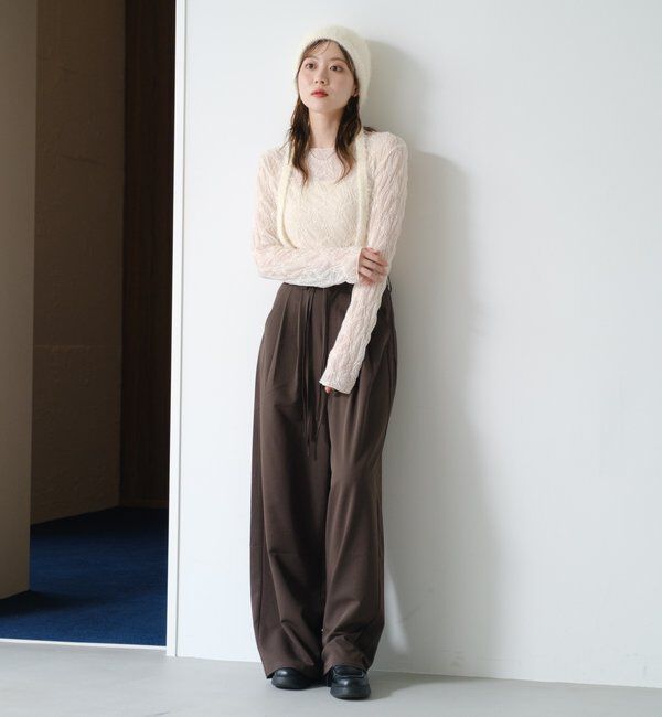  「【WEB限定/2サイズ展開/全骨格◎/裏地無し】ピンストライプスラックス」|チノ|