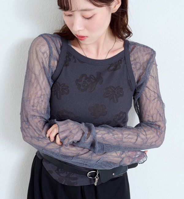  「ランダムチュールメローTEE」|Tシャツ・カットソー|