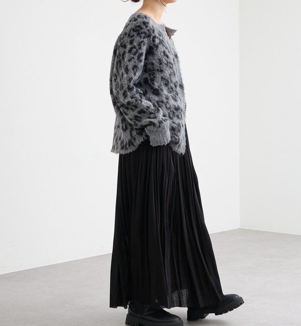  「【上品な印象に】シアーフライスギャザースカート」|スカート|