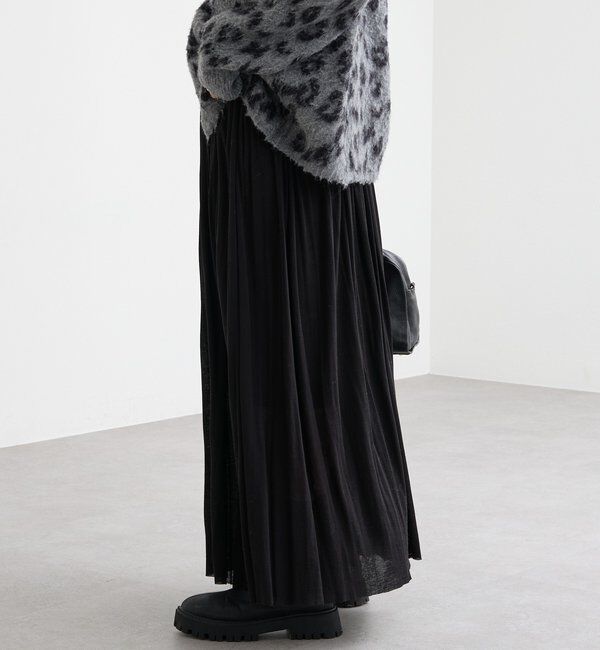  「【上品な印象に】シアーフライスギャザースカート」|スカート|