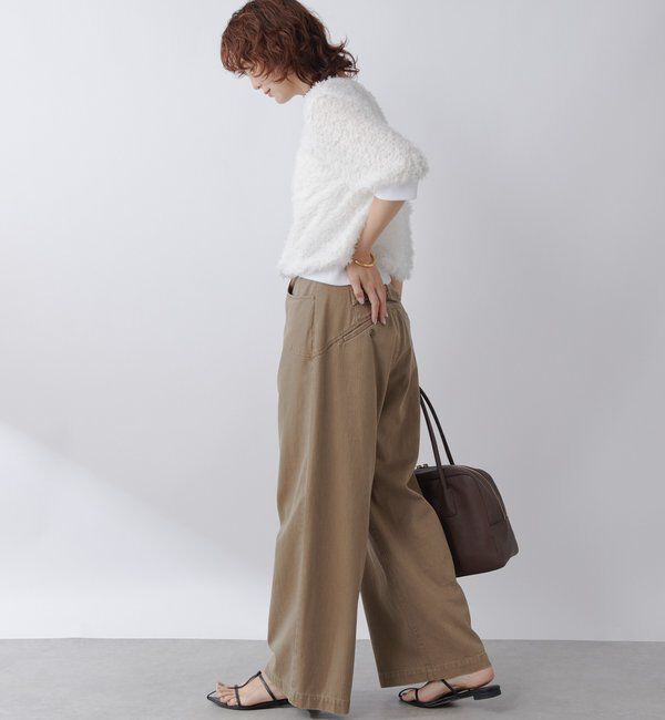  「【着映え】リブ付きフリンジブラウス」|シャツ・ブラウス|