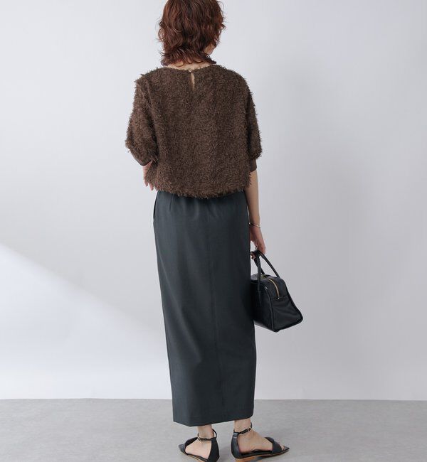  「【着映え】リブ付きフリンジブラウス」|シャツ・ブラウス|