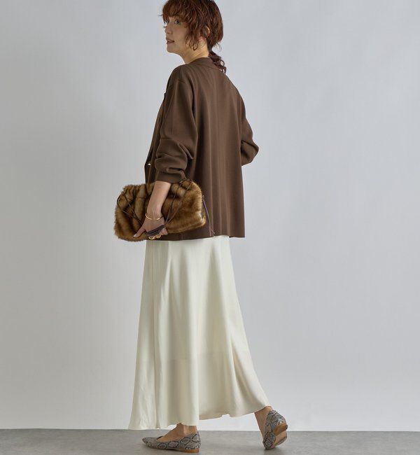  「【上品な揺れ感】キュプラ混バイアススカート」|スカート|