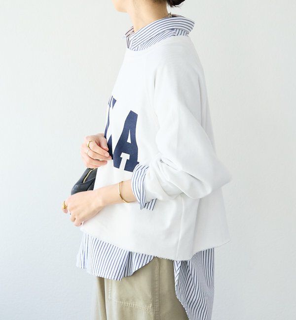  「【Yossshiiii企画】ワイドロゴカットオフスエット」|Tシャツ・カットソー|