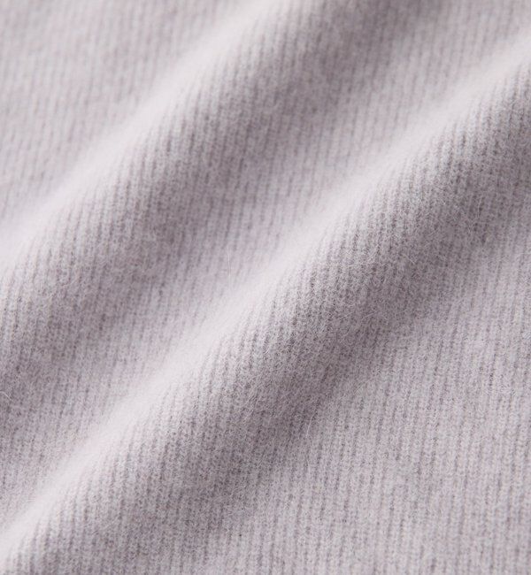  「【抜け感シルエット】ヘアリーウール片畦Vネックニット」|ニット・セーター|