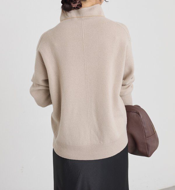  「【5色展開/万能トップス】ウール100NEWボトルネックニット」|ニット・セーター|