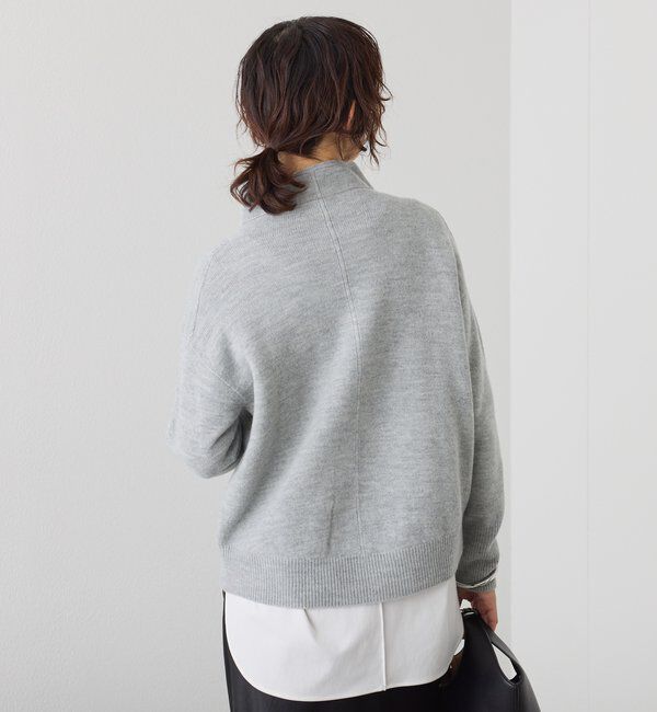  「【5色展開/万能トップス】ウール100NEWボトルネックニット」|ニット・セーター|