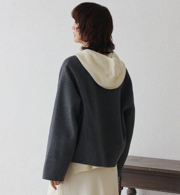  「【上品見え】ウールリバーショートコート」|その他|