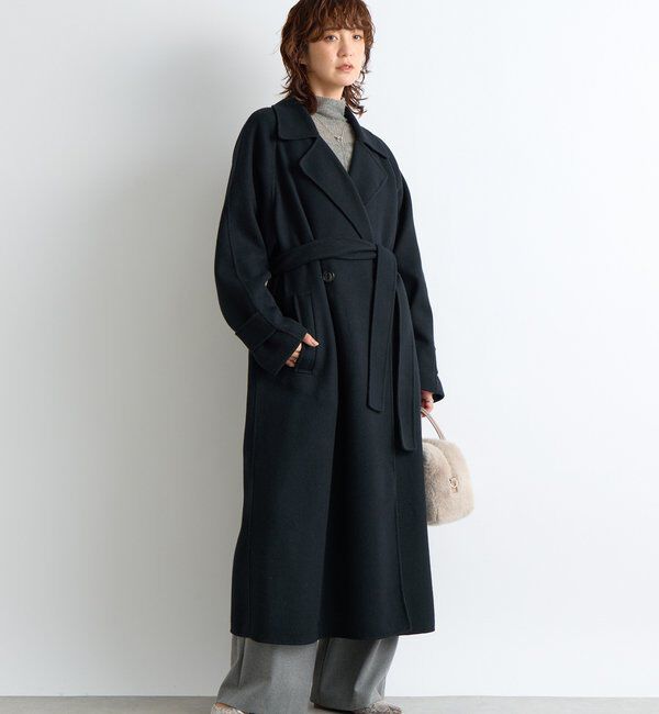  「【最高気温5度の寒い日に！/すっきり見え】ウォームタックワイドスラックス」|チノ|