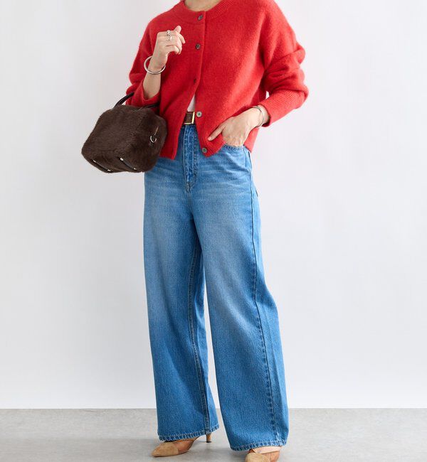  「【上質素材】ヘアリーヤーン2wayカーディガン」|カーディガン|