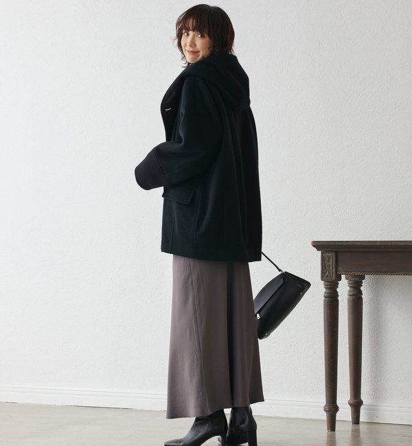  「【顔周り華やか】ビーバーフーディコート」|その他|