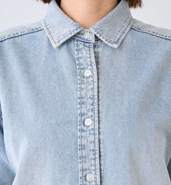 「【MONN.:.(モン)】クリアデニムシャツ」|シャツ・ブラウス|
