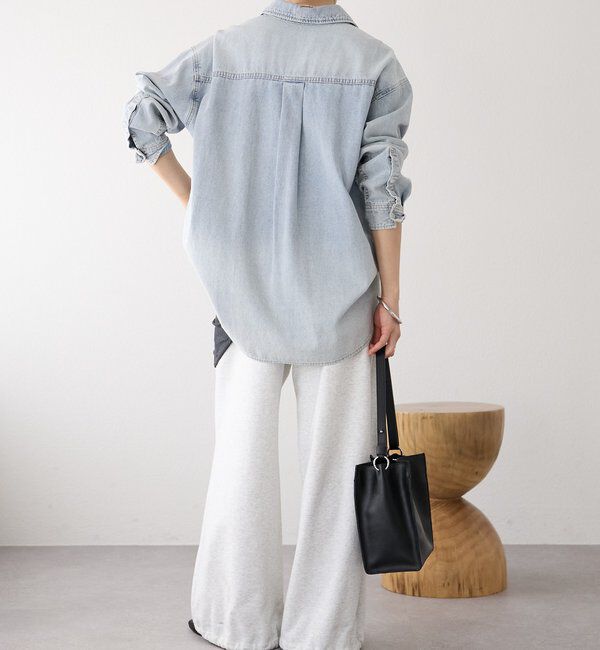  「【MONN.:.(モン)】クリアデニムシャツ」|シャツ・ブラウス|