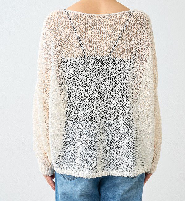  「予約【ご好評につき新色追加！】テープヤーンボートネックニット」|ニット・セーター|