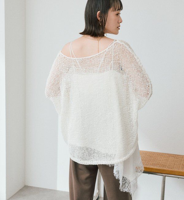  「予約【ご好評につき新色追加！】テープヤーンボートネックニット」|ニット・セーター|