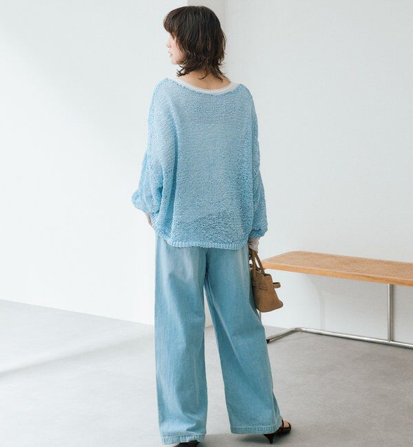  「予約【ご好評につき新色追加！】テープヤーンボートネックニット」|ニット・セーター|