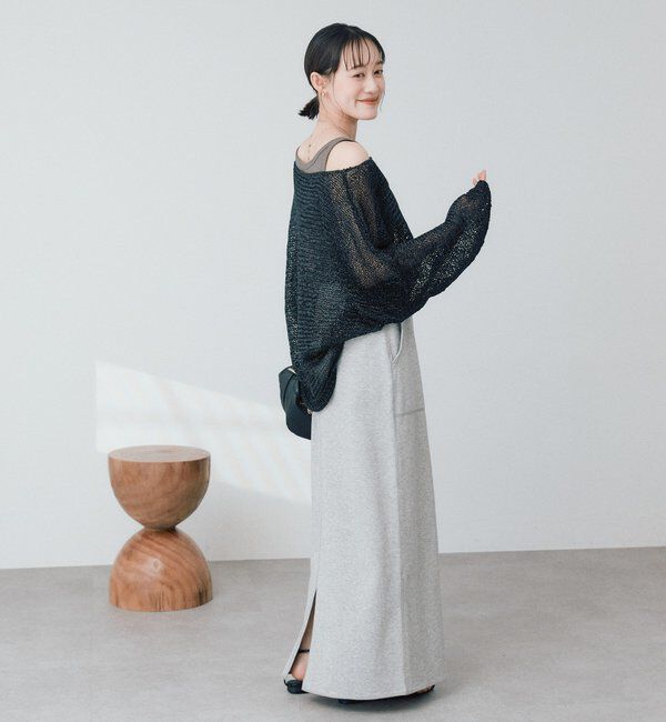  「予約【ご好評につき新色追加！】テープヤーンボートネックニット」|ニット・セーター|