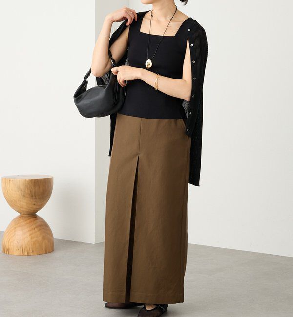  「予約【接触冷感機能付き】クールタッチ2wayニットタンクトップ」|ニット・セーター|