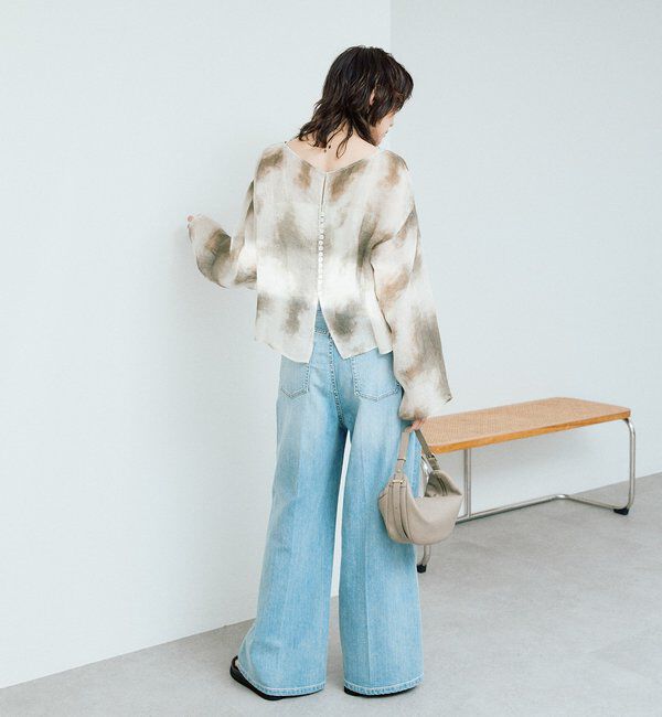  「【a Nice （ア ・ニース）】2WAYリネンブラウス」|シャツ・ブラウス|