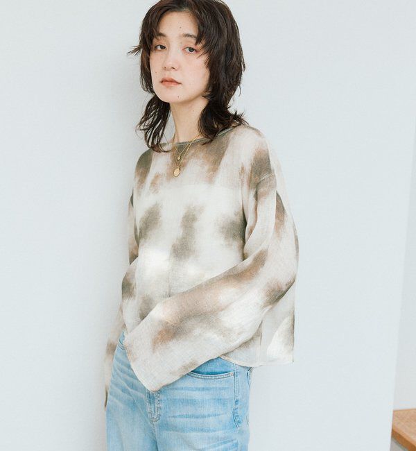  「【a Nice （ア ・ニース）】2WAYリネンブラウス」|シャツ・ブラウス|