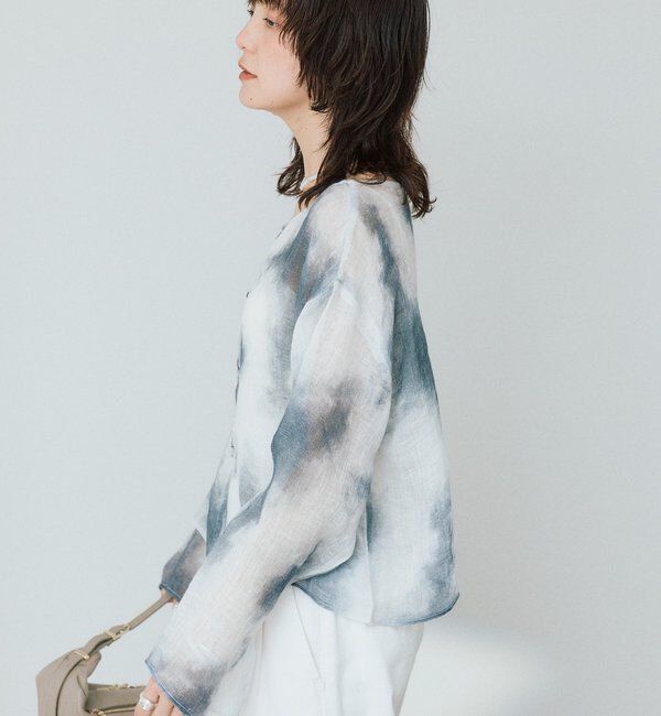  「【a Nice （ア ・ニース）】2WAYリネンブラウス」|シャツ・ブラウス|