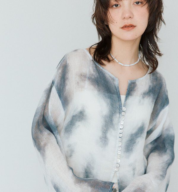  「【a Nice （ア ・ニース）】2WAYリネンブラウス」|シャツ・ブラウス|