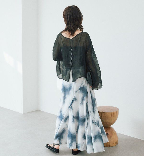  「【a Nice （ア ・ニース）】2WAYリネンブラウス」|シャツ・ブラウス|