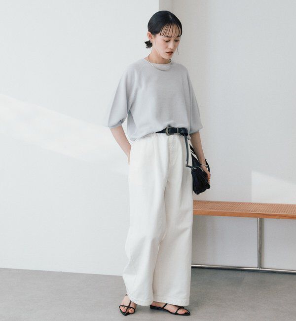  「【手洗い可能】ハーフバルーンスリーブニット」|ニット・セーター|