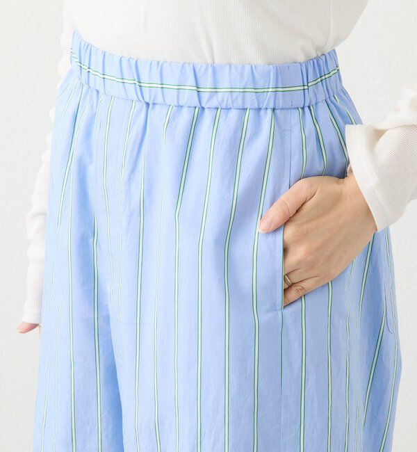  「【トレンド感抜群】リラクシーストライプパンツ」|チノ|
