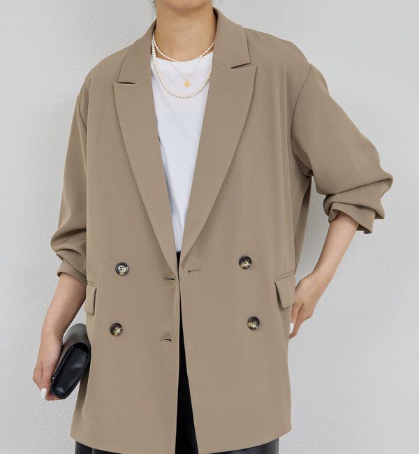  「ライトテーラードジャケット」|テーラードジャケット|モカ