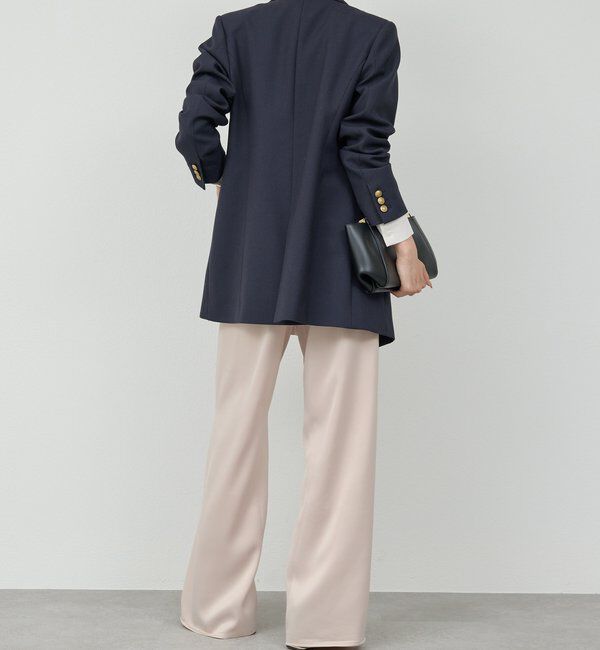  「ワイドドロストサテンパンツ」|チノ|