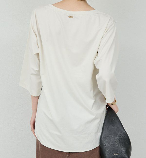  「【安心シルエット】【セットアップ対応】キュプラジャージーラウンドTee」|Tシャツ・カットソー|