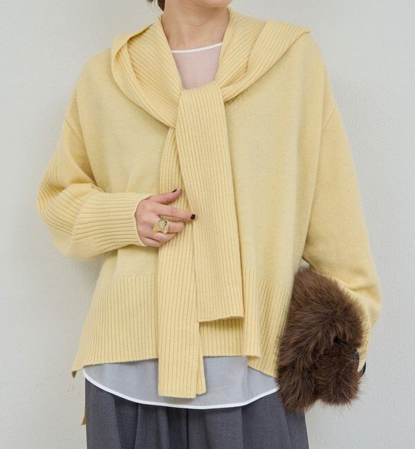  「【脱マンネリニット】【MANAKAコラボ】フードセットニット」|ニット・セーター|