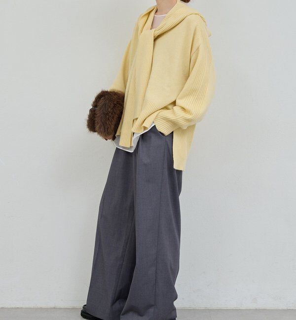  「【脱マンネリニット】【MANAKAコラボ】フードセットニット」|ニット・セーター|