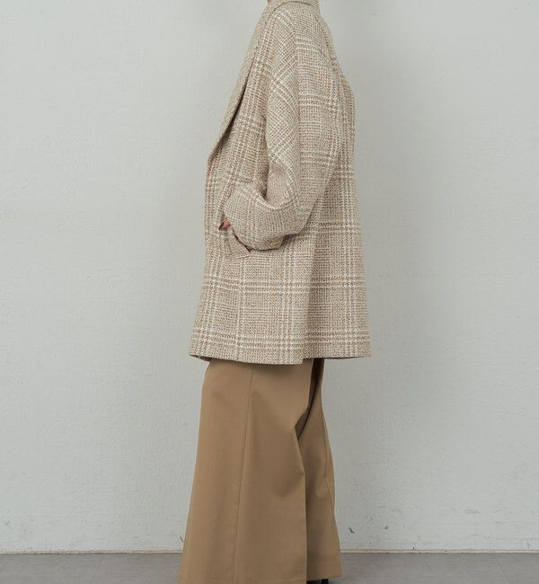  「【HERITANOVUM】 ツィードショールカラーショートコート」|その他|