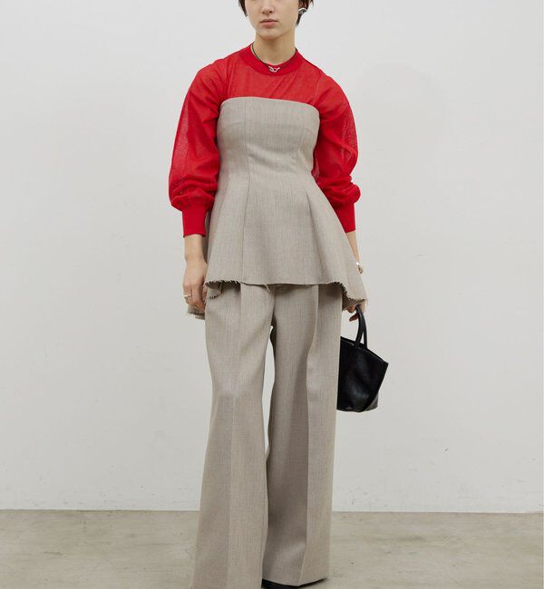  「【セットアップ対応】ダブルクロスビスチェ」|シャツ・ブラウス|