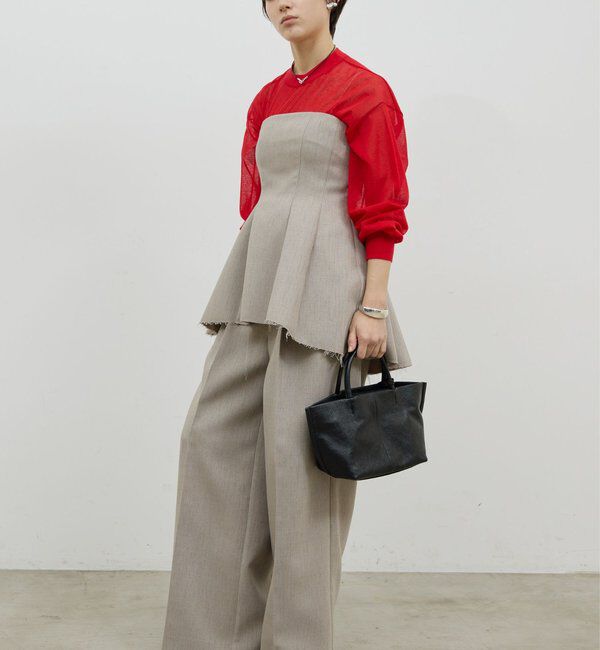  「【セットアップ対応】ダブルクロスビスチェ」|シャツ・ブラウス|