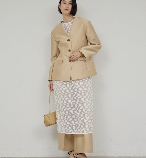  「ジャガードシアーワンピース」|ワンピース|