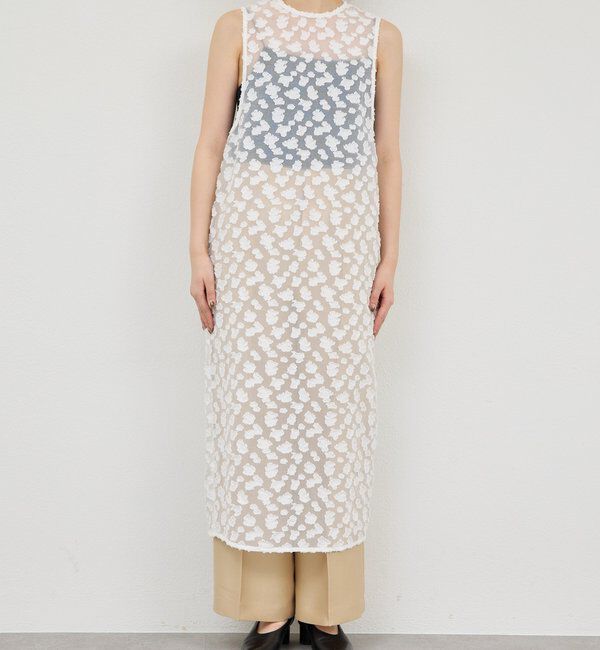  「ジャガードシアーワンピース」|ワンピース|