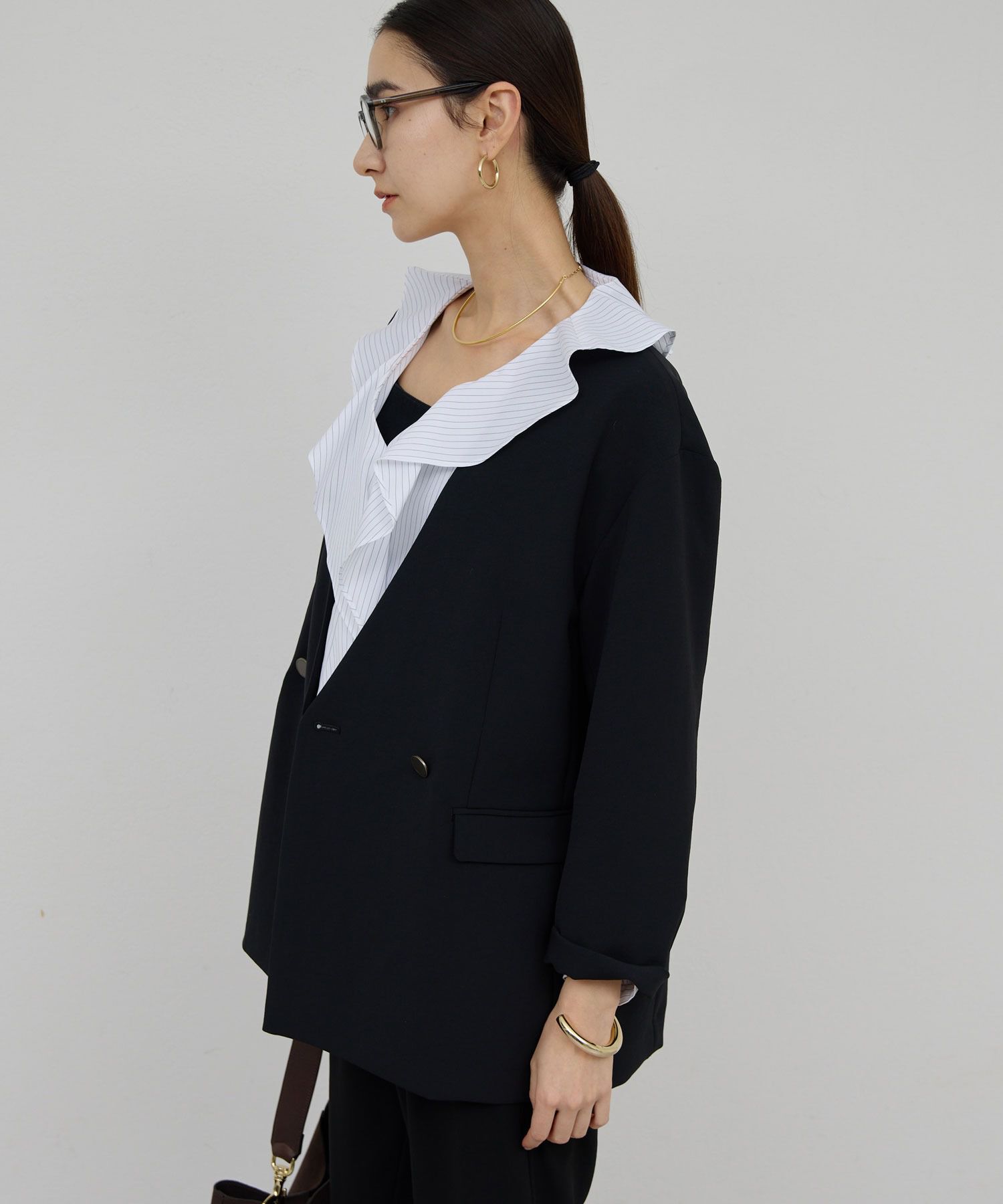  「ジャージーノーカラージャケット」|その他|