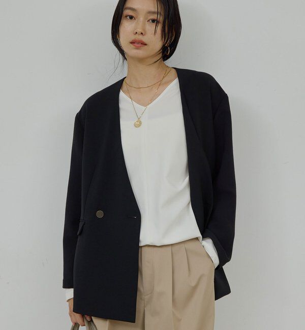  「ジャージーノーカラージャケット」|その他|