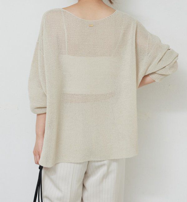  「ペーパーヤーンメッシュニット」|ニット・セーター|