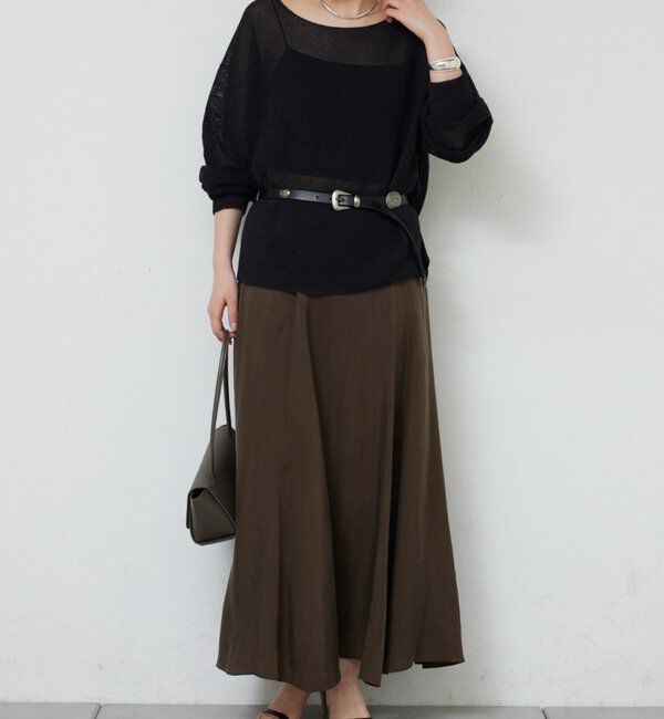  「ペーパーヤーンメッシュニット」|ニット・セーター|