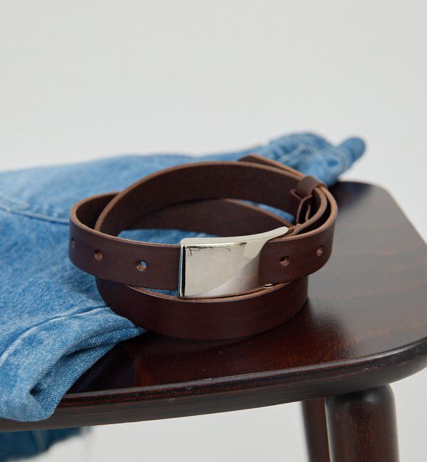  「トップバックルベルト」|ベルト|ブラウン