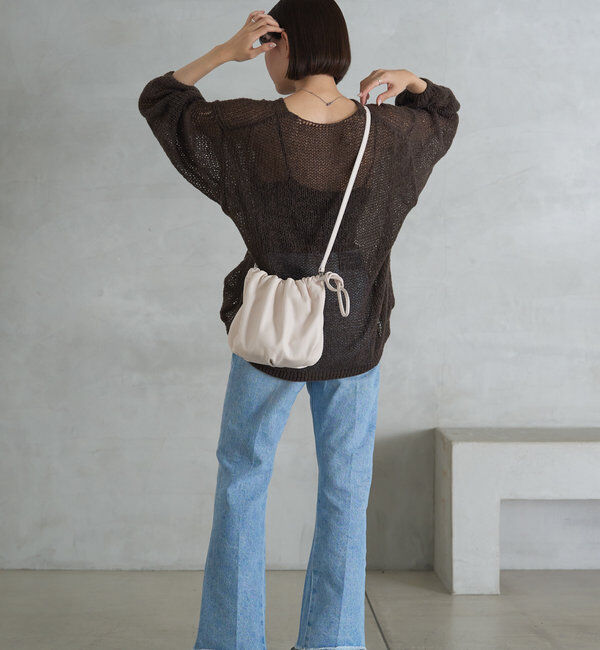  「レザー巾着4WAYショルダーバッグ」|ショルダー・メッセンジャー|