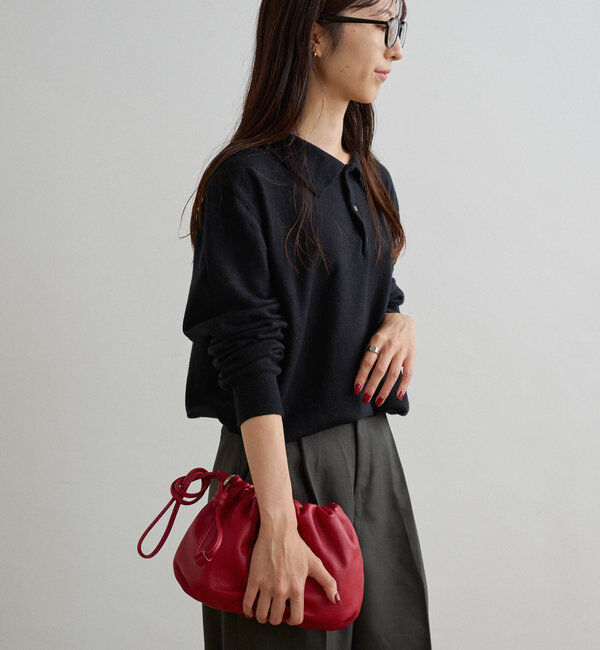  「レザー巾着4WAYショルダーバッグ」|ショルダー・メッセンジャー|