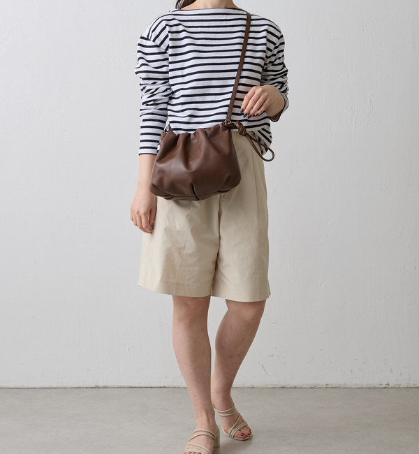  「レザー巾着4WAYショルダーバッグ」|ショルダー・メッセンジャー|