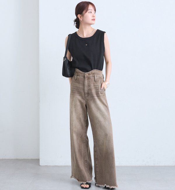  「テレコスリーブレスT」|キャミソール|