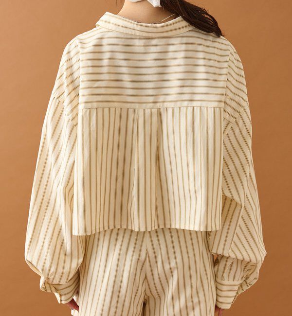  「ストライプショートシャツ」|シャツ・ブラウス|