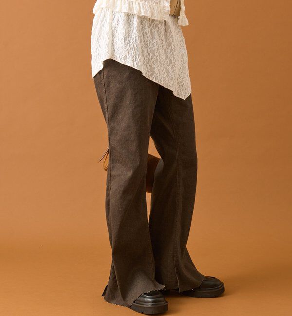  「スリットフレアデニム」|デニム|